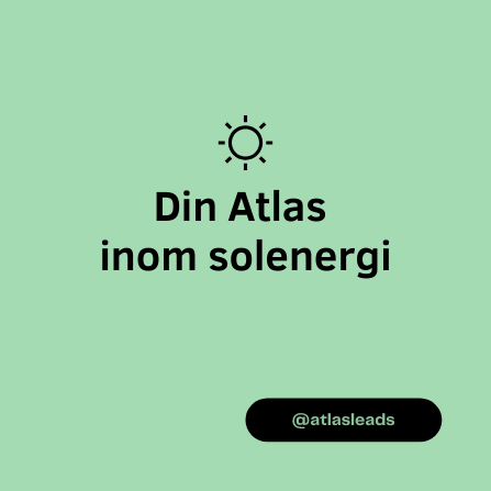Avslutande karusellbild för Atlas Leads inom solenergi